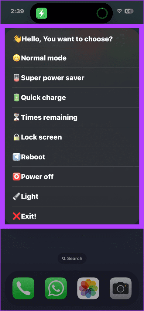25. The next time you use the Action Button a new pop up menu will come up. You can use it to change the power profiles along with easily lock the screen reboot your device and even shut it down