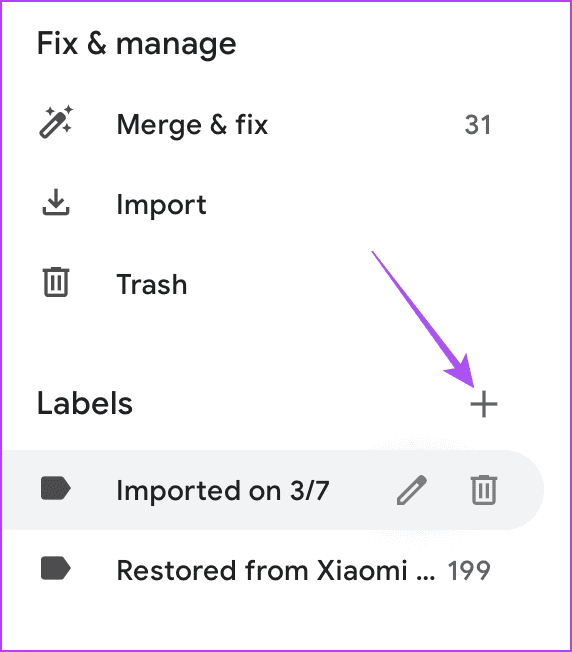 add label google contacts desktop
