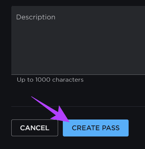 Choose Create Pass