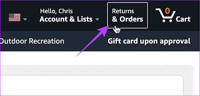 Click Returns and Orders