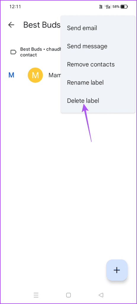 delete label google contacts app
