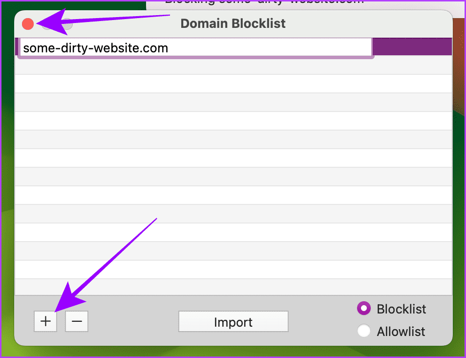 Edit Domain Blocklist for SelfControl App