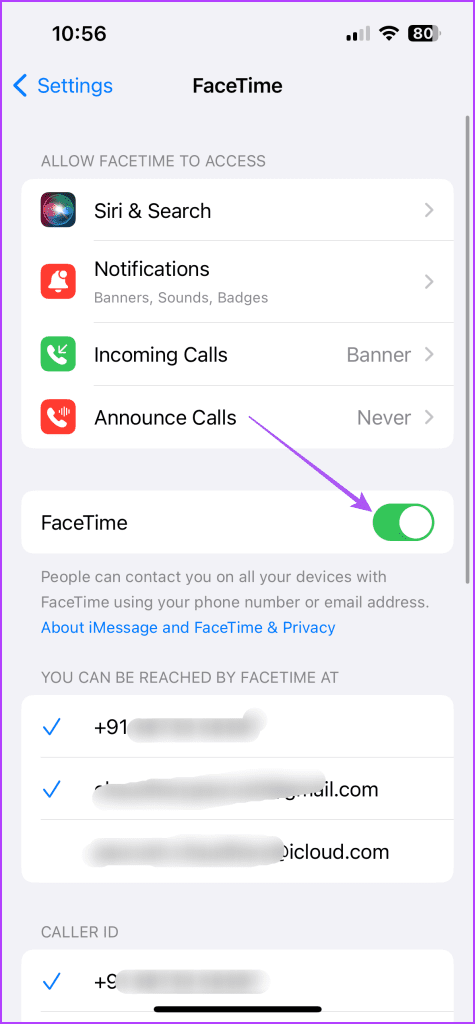 enable facetime on iphone