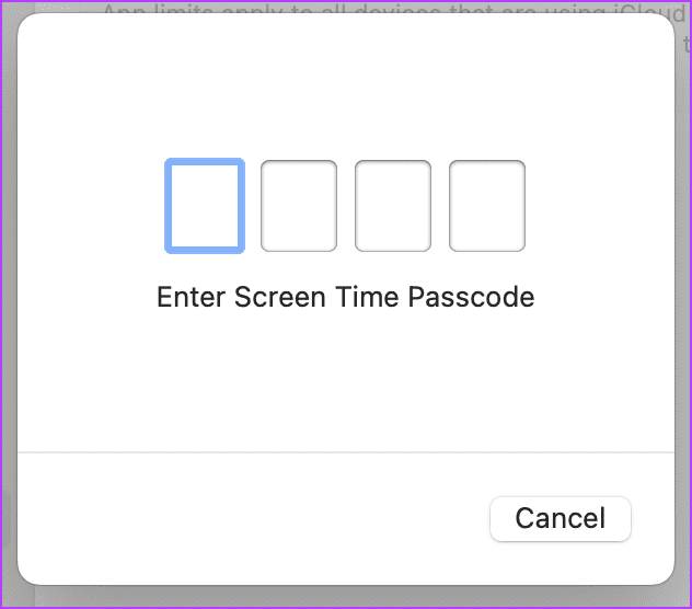 Enter the Screen Time Passcode