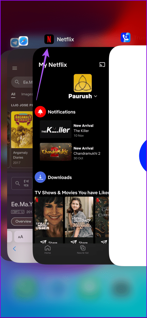 force quit netflix iphone