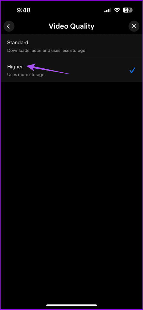 higher video quality app settings netflix