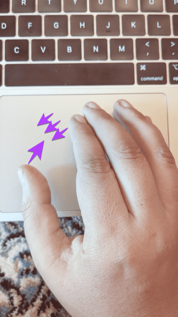 Mac Go to desktop gesture