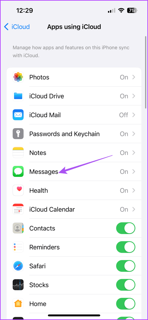 messages icloud settings iphone 1