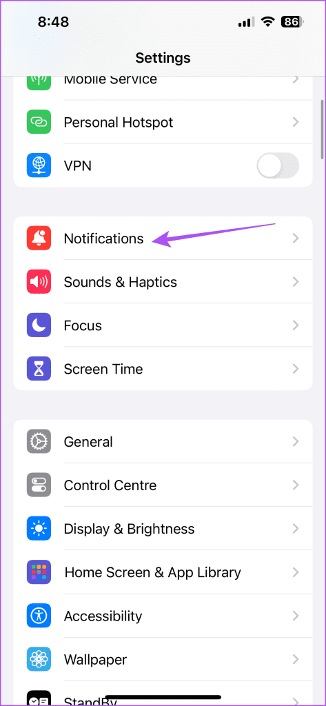 notifications settings iphone 1