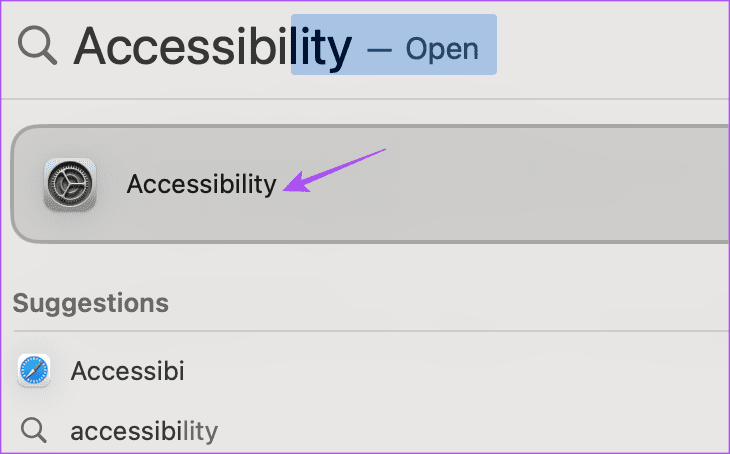 open accessibility settings on mac