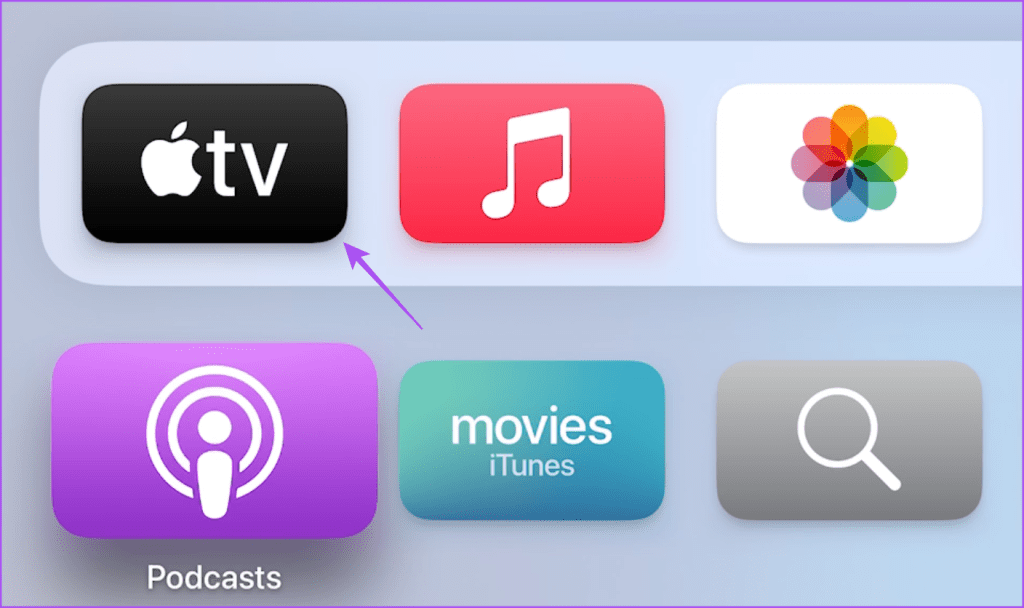 open apple tv app on apple tv streaming box