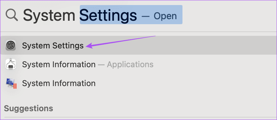 open system settings spotlight mac
