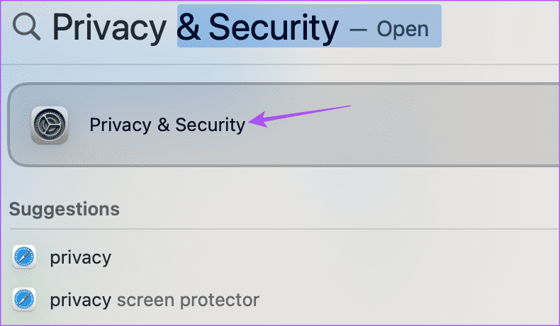 privacy and security mac 2