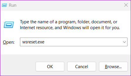Reset Microsoft Store Cache