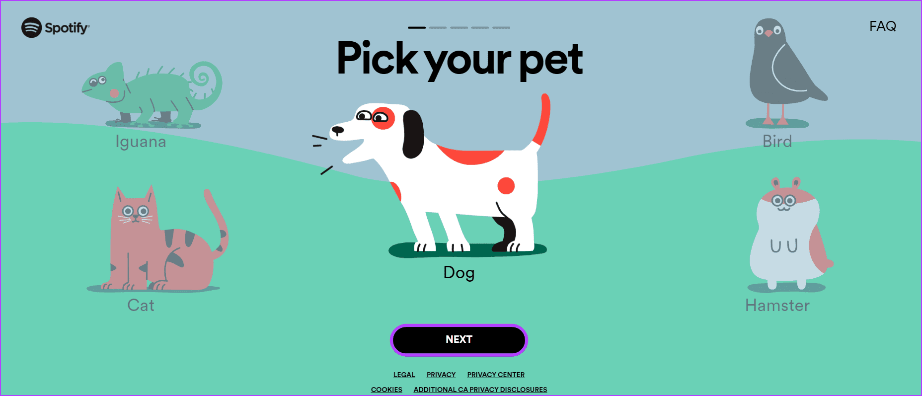 Select your animal