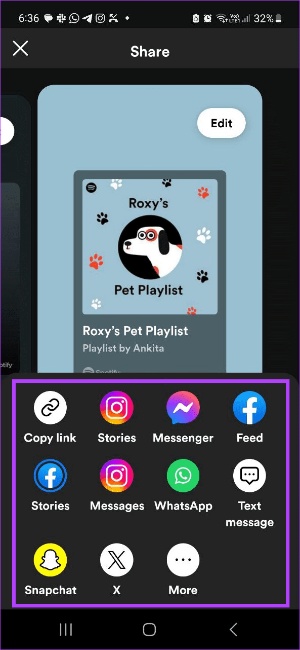 Share pet playlist