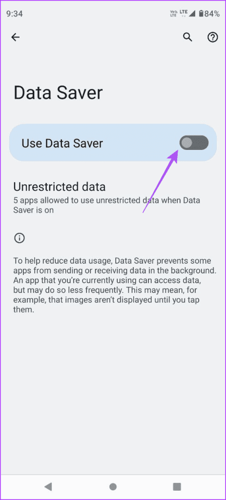use data saver android