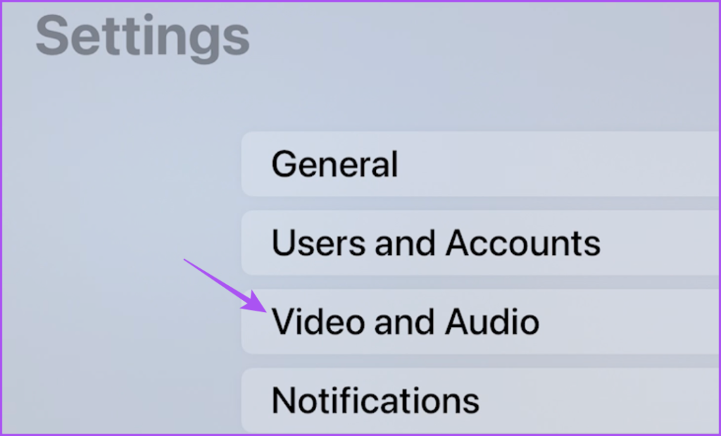 video and audio settings apple tv 4k